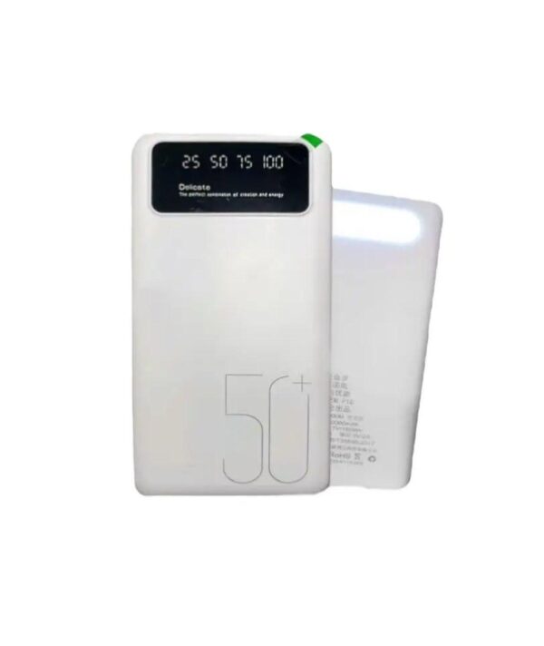 Зарядное устройство Power Bank Viaking N5 50000 mAh. повербанк с дисплеем и фонариком