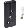 Павербанк 50000 mAh встроенные кабели USB, micro USB, Type-C, Lightning с Подставкой для телефона, Портативна