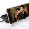 Павербанк 50000 mAh встроенные кабели USB, micro USB, Type-C, Lightning с Подставкой для телефона, Портативна