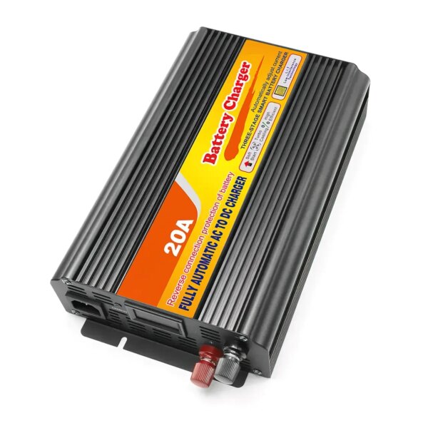 Зарядное устройство для автомобильного аккумулятора Wimpex WX-2050 с регулировкой силы тока, до 20 А, 220-12 В
