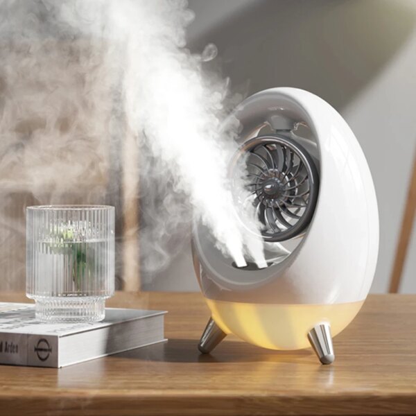 Портативный вентилятор USB с водяным охлаждением, распылитель, ночник Air Cooler 657, увлажнитель
