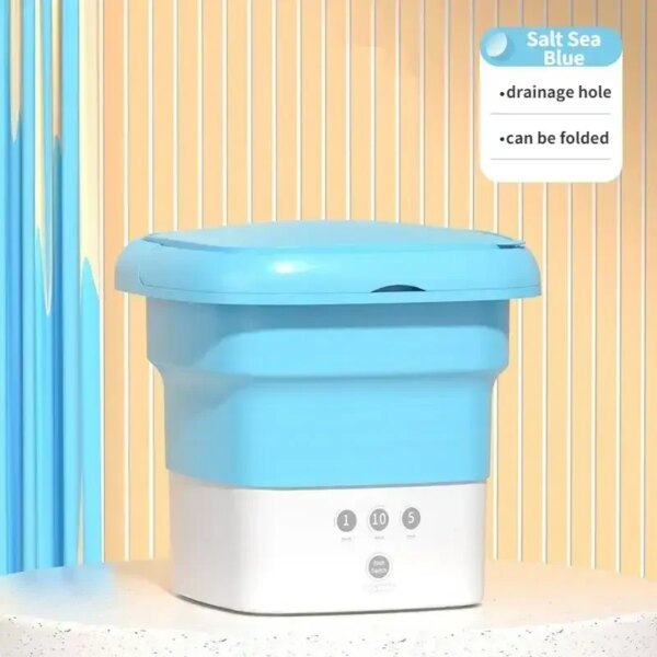 Складная мини-стиральная машина переносная до 2,5 кг Folding Washing Machine Стиральная машина для путешествий