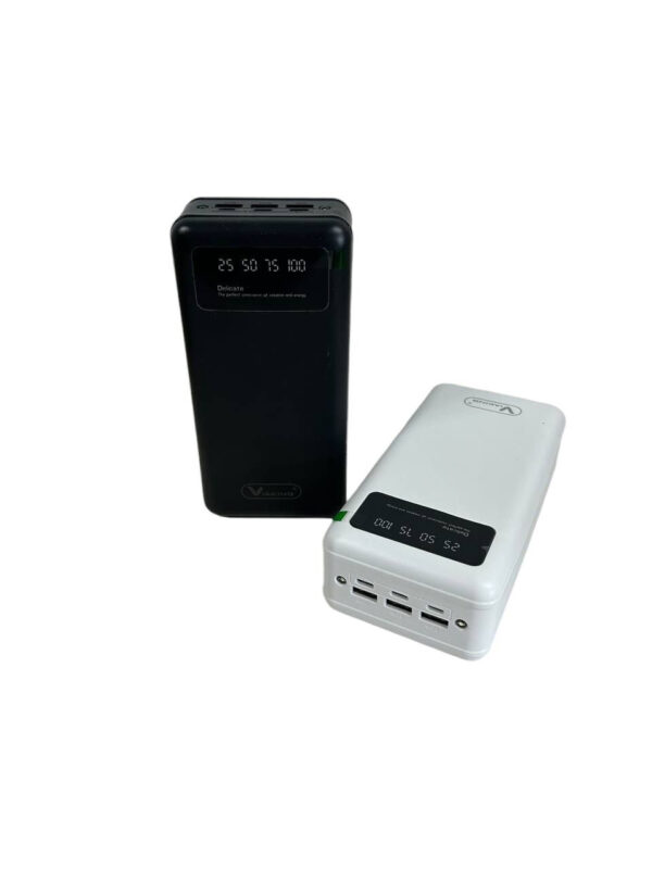 Повербанк power bank Viaking 50000 mAh YM-500  3 USB Type-C  с фонариком Белый