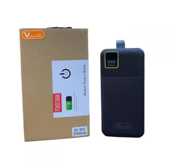 Портативное зарядное устройство Power Bank ViaKing QC-Q25 50000 mAh, Черный