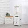 Полка стелаж пластиковая в ваную Этажерка устойчива к влаге PK-02 (80cm*15cm*15cm)
