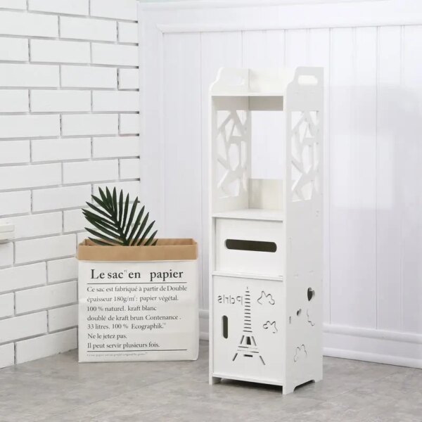Полка стелаж пластиковая в ваную Этажерка устойчива к влаге PK-02 (80cm*15cm*15cm)