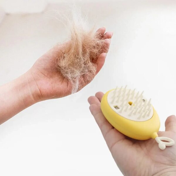 Щетка массажная для ухода за шерстью животных 4 в 1 ПАРОВАЯ Pet comb AND924