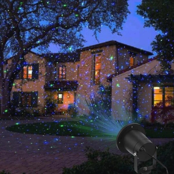 Лазерный проектор - гирлянда на дом STAR SHOWER Laser Light праздничное освещение движущиеся точки