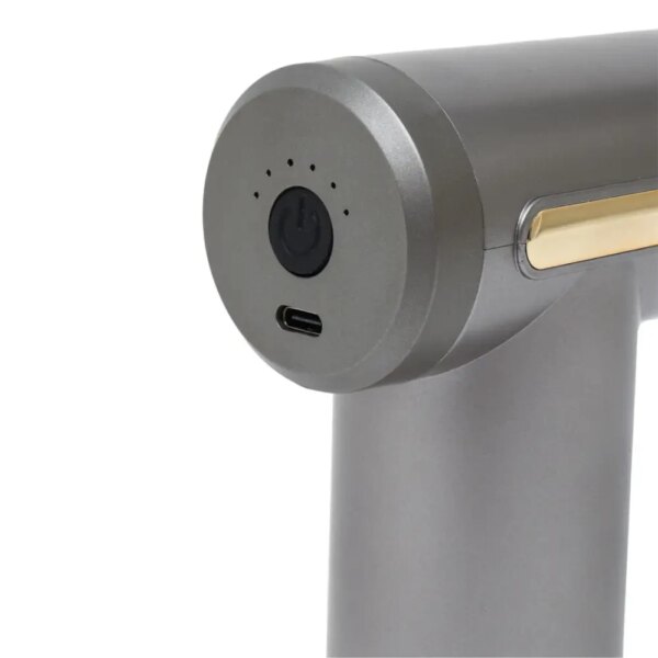 Массажер мышечный ручной Massage Gun Аккумуляторный перкуссионный Массажный 4 насадки для рук ног шеи