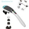 Вибромассажер для спины и тела Magic Touch massager HSM 50303 4в1 Серый с насадками
