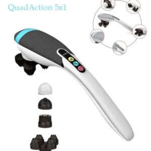 Вибромассажер для спины и тела Magic Touch massager HSM 50303 4в1 Серый с насадками