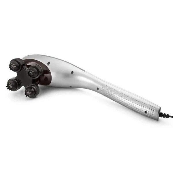 Вибромассажер для спины и тела Magic Touch massager HSM 50303 4в1 Серый с насадками