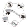 Вибромассажер для спины и тела Magic Touch massager HSM 50303 4в1 Серый с насадками