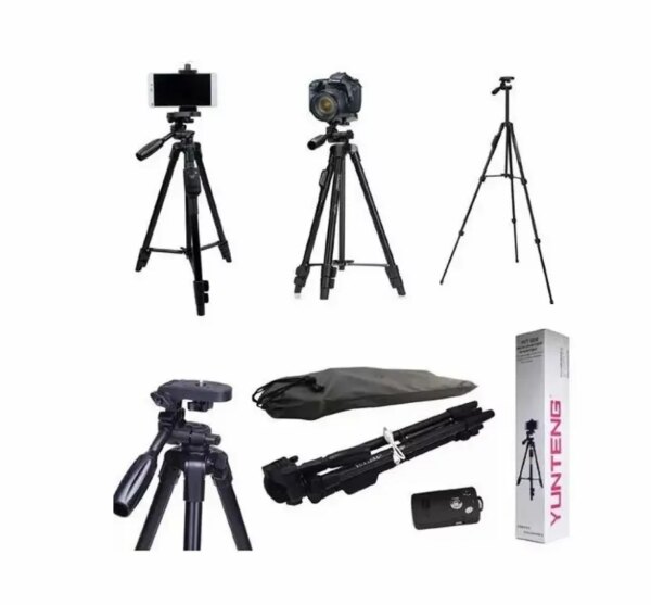 Штатив трипод с пультом ДУ профессиональный для камеры и телефона Yufeng Tripod YF-3388