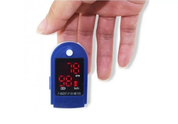 Пульсоксиметр Fingertip LK88 Pulse Oximeter Бело-синий