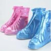 Чехол для обуви от дожя с антискользящей ребристой подошвой Cover For Rain Shoes Размер M розовый