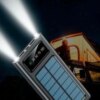 Зарядное устройство для телефона Power Bank 30000 mAh с солнечной панелью UKC