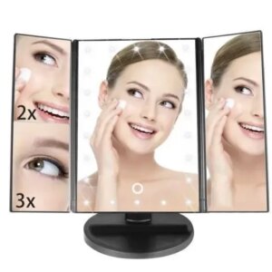 Зеркало тройное для макияжа с LED подсветкой Magic Makeup Mirror, 22 лампы, косметическое зеркало