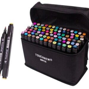 Маркеры TOUCH Sketch Marker Black 80 шт разноцветные + сумка