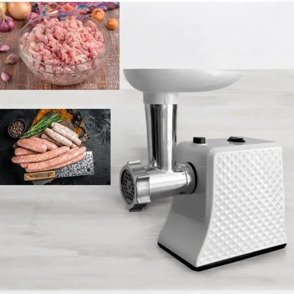 Многофункциональная Мясорубка кухонная Domotec R3391 (2000 Вт):Фарш колбаски измельчение