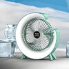 Вентилятор электрический USB 3-скоростной с цветной подсветкой 180° бесшумный