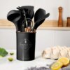 Набор принадлежностей для кухни 12 предметов Kitchen Set, RD-1204 Кухонный набор в стакане Черный