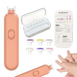 Кусачки для ногтей с подсветкой для детей, вращающаяся на 360 градусов пилка для ногтей