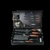 Набор металлических столовых ножей 6 предметов двухслойное антипригарное покрытие KK-117 Кухонные ножи Подробн