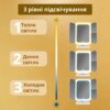 Тройное зеркало с подсветкой и увеличением на ножке для макияжа. Зеркало с сенсорным экраном и увеличением