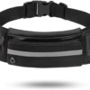Поясная сумка для телефона водоотталкивающая спортивная Belt-Case черная