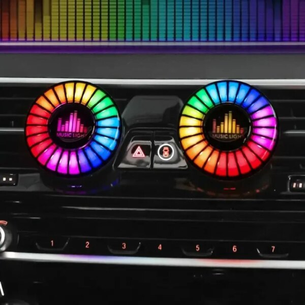 Автомобильный ароматизатор с LED подсветкой Music Light