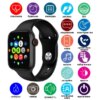 Умные часы Смарт часы Smart Watch T500 с сенсорным экраном и пульсометром голосовой вызов черные