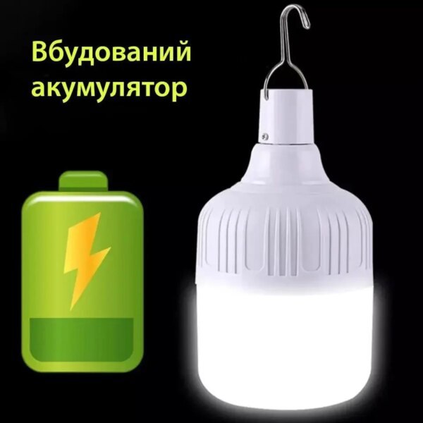 Лампа для кемпинга на крючке аккумуляторная с зарядкой Micro USB Solar BL HY-701 10W