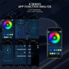Подсветка салона авто Ambient light Rgb, светодиодная лента торпеды USB Bluetooth многоцветная