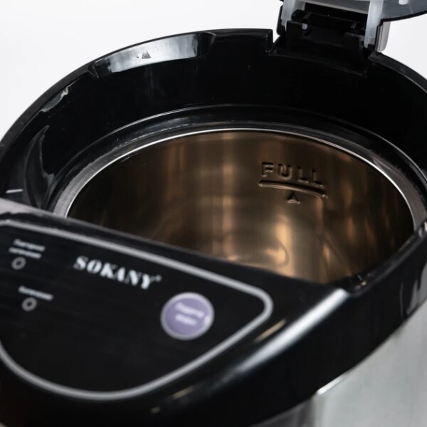 Термопот SOKANY SK-09028 на 6,8 л 800 Вт хром термочайник електричний термос SOKANY SK-09028