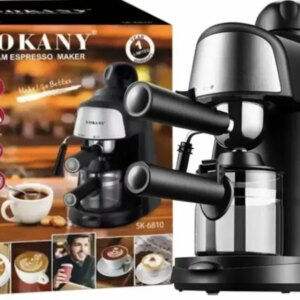 Кофеварка Рожковая Sokany SK-6810 Функция пара и вспенивания.