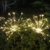 Фонарь садовый Фейерверк на солнечной батарее 90 led HA-38