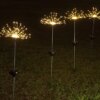 Фонарь садовый Фейерверк на солнечной батарее 90 led HA-38