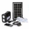 Солнечная станция с солнечной панелью и тремя лампочками GDLite YJ-8018 8017S с аккумулятором 4000 mAh