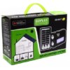 Солнечная станция с солнечной панелью и тремя лампочками GDLite YJ-8018 8017S с аккумулятором 4000 mAh