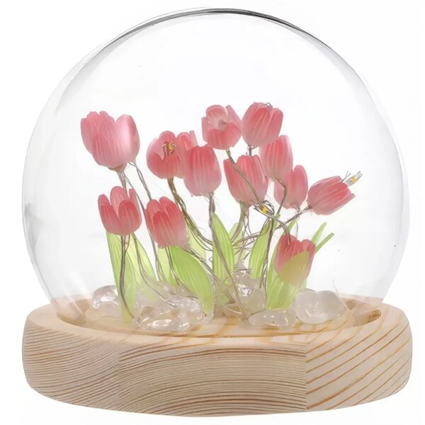 Ночник светодиодный тюльпаны умелые ручки Spherical lamp HA-42, Лампа-тюльпан DIY Ночник-тюльпан