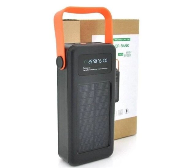 Power bank YM-635 40000mAh Solar Индикатор уровня заряда, Встроенный фонарь