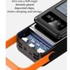 Power bank YM-635 40000mAh Solar Индикатор уровня заряда, Встроенный фонарь