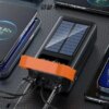 Power bank YM-635 40000mAh Solar Индикатор уровня заряда, Встроенный фонарь