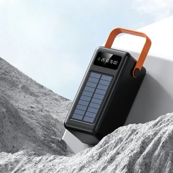 Портативное зарядное устройство с солнечной панелью Power Bank YM-639 CX Внешний аккумулятор на 120000 mAh