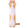 Игрушка детская Кот Батон 70 см Коричневый / Плюшевая игрушка подушка длинный котенок
