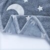Светящийся теплый и нежный плед для детей и подростков 100x150 Magic Blanket Серый
