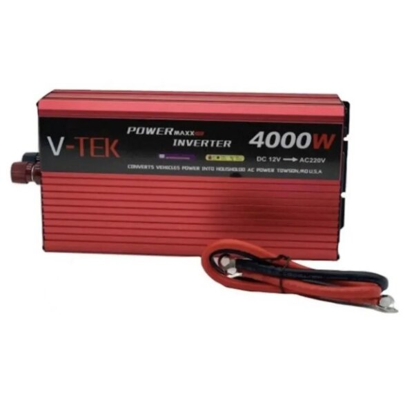 Преобразователь напряжения инвертор с дисплеем V-TEK 4000W 12-220V Автомобильный преобразователь Подробнее: ht