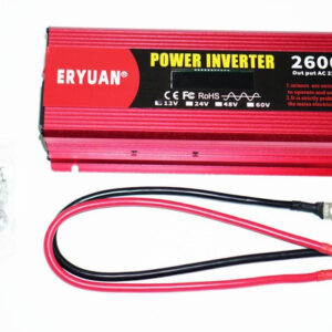 Преобразователь напряжения инвертор Eryuan 2600W LCD DC/AC 12V-220V с чистой синусоидой и вольтметром