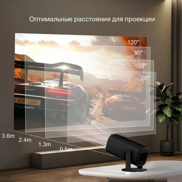 Смарт проектор-игровая приставка с 2 джойстиками Р30 МАХ BLACK Игровой проектор-консоль для видеоигр